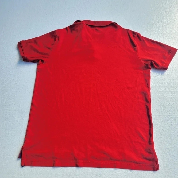 U.S. POLO ASSN. Men's Luxury Feel Red Button Collared Short Sleeve Tee Sz L - Picture 2 of 9